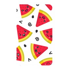 Cute Smiling Watermelon Seamless Pattern White Background Memory Card Reader (rectangular)