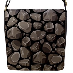 Rock Stone Seamless Pattern Flap Closure Messenger Bag (s) by Nexatart