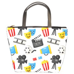 Cinema Icons Pattern Seamless Signs Symbols Collection Icon Bucket Bag by Nexatart