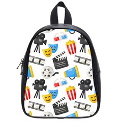 Cinema Icons Pattern Seamless Signs Symbols Collection Icon School Bag (Small)