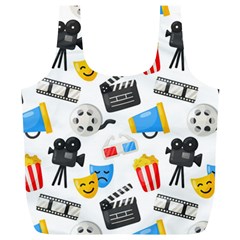 Cinema Icons Pattern Seamless Signs Symbols Collection Icon Full Print Recycle Bag (XL)