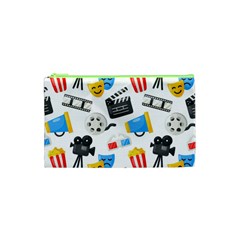 Cinema Icons Pattern Seamless Signs Symbols Collection Icon Cosmetic Bag (XS)