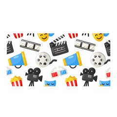 Cinema Icons Pattern Seamless Signs Symbols Collection Icon Satin Wrap