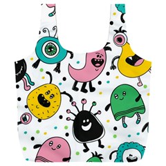 Funny Monster Pattern Full Print Recycle Bag (xxxl)