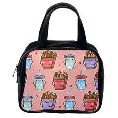 Cute Kawaii Food Seamless Pattern Classic Handbag (one Side)