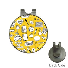Pattern With Basketball Apple Paint Back School Illustration Hat Clips With Golf Markers by Nexatart