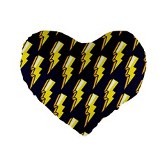 Pop Art Pattern Standard 16  Premium Flano Heart Shape Cushions