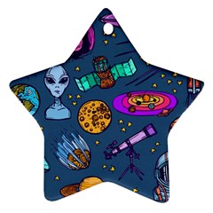 Space Sketch Set Colored Ornament (Star)
