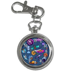 Space Sketch Set Colored Key Chain Watches by Nexatart