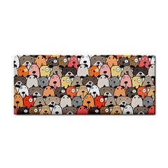 Cute Dog Seamless Pattern Background Hand Towel
