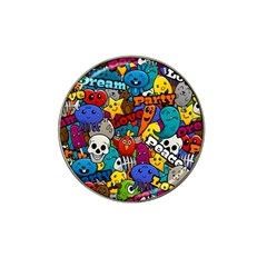 Graffiti Characters Seamless Pattern Hat Clip Ball Marker (4 Pack) by Nexatart