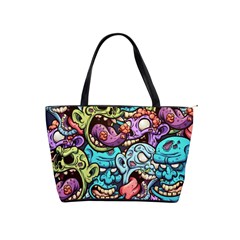 Zombie Heads Pattern Classic Shoulder Handbag