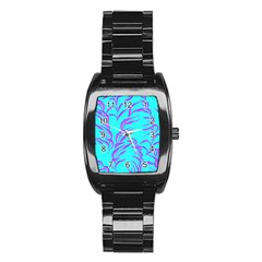 Branches Leaves Colors Summer Stainless Steel Barrel Watch by Nexatart