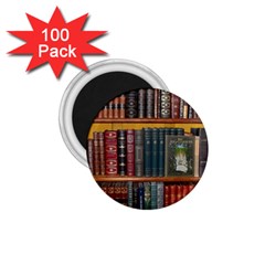 Books Library Bookshelf Bookshop 1 75  Magnets (100 Pack)  by Nexatart