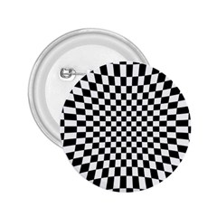 Illusion Checkerboard Black And White Pattern 2.25  Buttons