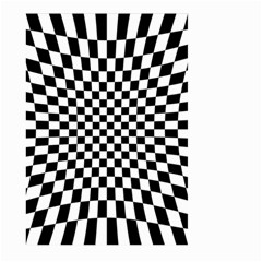 Illusion Checkerboard Black And White Pattern Large Garden Flag (Two Sides)