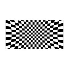 Illusion Checkerboard Black And White Pattern Yoga Headband