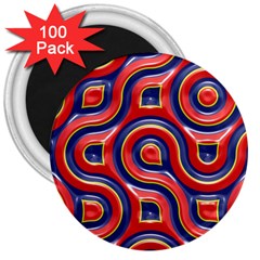 Pattern Curve Design 3  Magnets (100 pack)
