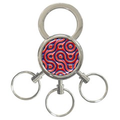 Pattern Curve Design 3-Ring Key Chain