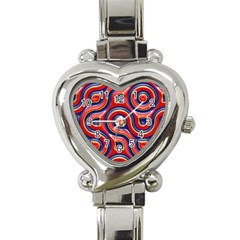 Pattern Curve Design Heart Italian Charm Watch