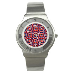 Pattern Curve Design Stainless Steel Watch