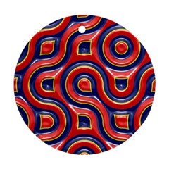 Pattern Curve Design Round Ornament (Two Sides)