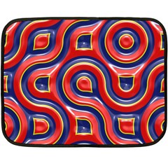 Pattern Curve Design Fleece Blanket (Mini)