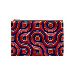 Pattern Curve Design Cosmetic Bag (medium) by Nexatart