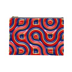 Pattern Curve Design Cosmetic Bag (Large)