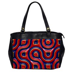 Pattern Curve Design Oversize Office Handbag