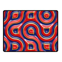 Pattern Curve Design Fleece Blanket (Small)