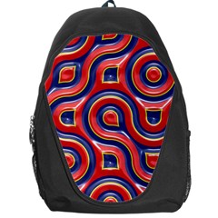 Pattern Curve Design Backpack Bag