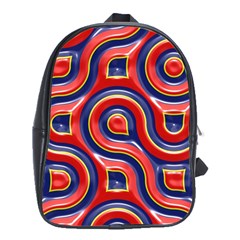 Pattern Curve Design School Bag (XL)