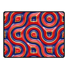 Pattern Curve Design Double Sided Fleece Blanket (Small) 