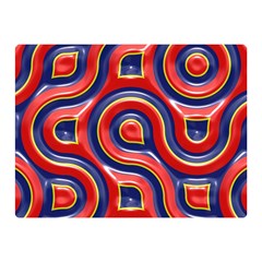 Pattern Curve Design Double Sided Flano Blanket (Mini) 