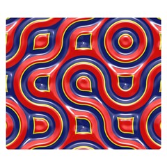 Pattern Curve Design Double Sided Flano Blanket (Small) 