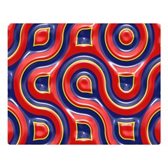 Pattern Curve Design Double Sided Flano Blanket (Large) 