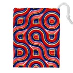 Pattern Curve Design Drawstring Pouch (4XL) Front