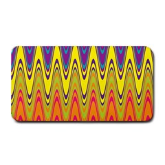 Retro Colorful Waves Background Medium Bar Mats