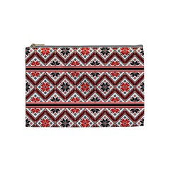 Folklore Ethnic Pattern Background Cosmetic Bag (medium)