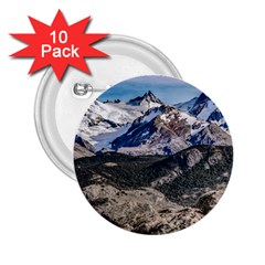 El Chalten Landcape Andes Patagonian Mountains, Agentina 2 25  Buttons (10 Pack)  by dflcprintsclothing