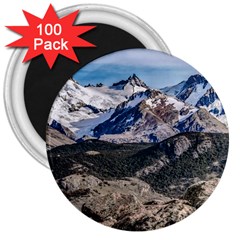 El Chalten Landcape Andes Patagonian Mountains, Agentina 3  Magnets (100 Pack) by dflcprintsclothing