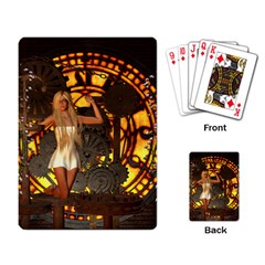 Steampunk Clockwork And Steampunk Girl Playing Cards Single Design (rectangle) by FantasyWorld7