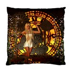 Steampunk Clockwork And Steampunk Girl Standard Cushion Case (Two Sides) Back