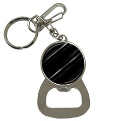 Minimalist Black Linear Abstract Print Bottle Opener Key Chain by dflcprintsclothing