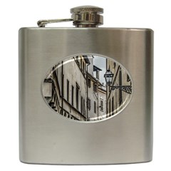 Houses At Historic Center Of Florence, Italy Hip Flask (6 Oz) by dflcprintsclothing