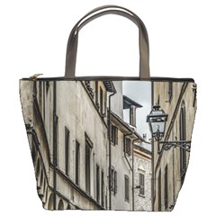 Houses At Historic Center Of Florence, Italy Bucket Bag by dflcprintsclothing