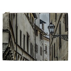 Houses At Historic Center Of Florence, Italy Cosmetic Bag (xxl) by dflcprintsclothing