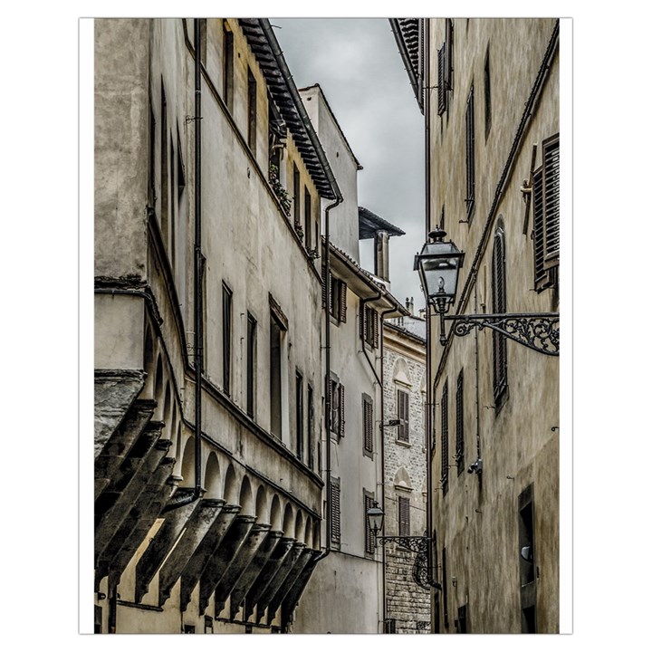 Houses At Historic Center Of Florence, Italy Drawstring Bag (Small)