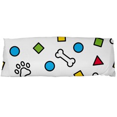 Dog Paw Seamless Pattern Footprint Bone Body Pillow Case (Dakimakura)